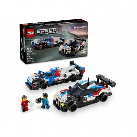 LEGO Конструктор Speed Champions Автомобілі для перегонів BMW M4 GT3 і BMW M Hybrid V8 - lebebe-boutique - 9