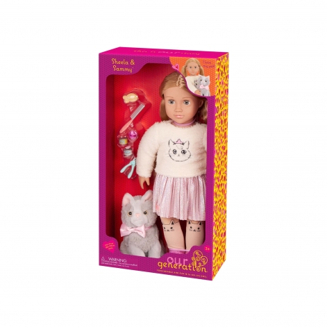 Our Generation Лялька Шила з кошеням Семмі та аксесуарами 46см - lebebe-boutique - 7
