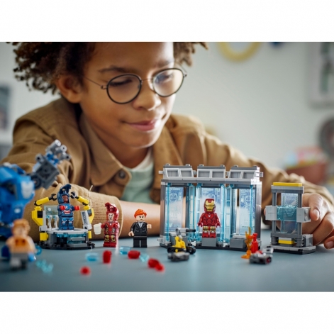 LEGO Конструктор Super Heroes Лабораторія Залізної Людини: зал обладунків - lebebe-boutique - 4