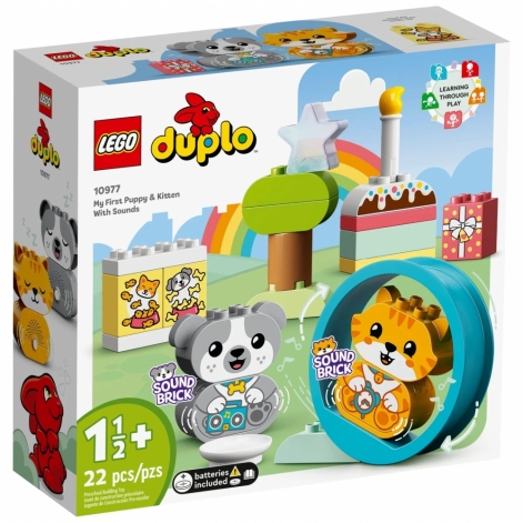 LEGO Конструктор DUPLO My First Моє перше цуценя та кошеня зі звуками - lebebe-boutique - 5