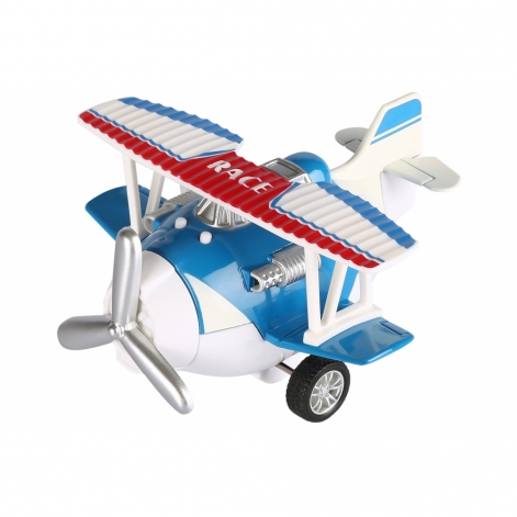 Літак металевий інерційний Aircraft (синій)