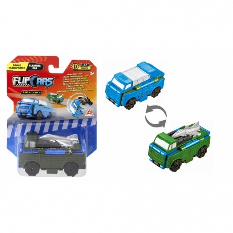 Flip Cars Машинка-трансформер 2 в 1 Дрон-транспортер і Прибиральний автомобіль