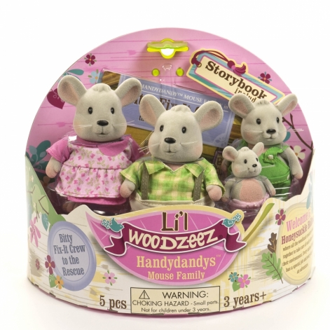 Li`l Woodzeez Набір фігурок - Сім'я Мишей - lebebe-boutique - 2