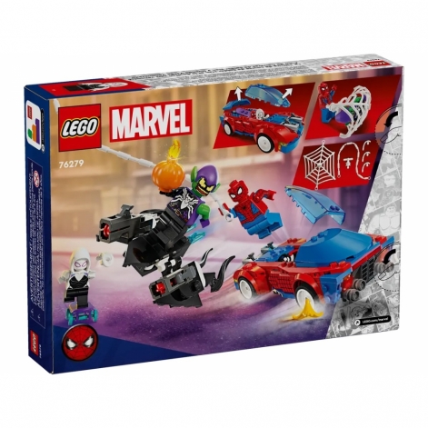 LEGO Конструктор Marvel Автомобіль для перегонів Людини-Павука й Зелений Гоблін з отрутою Венома - lebebe-boutique - 2