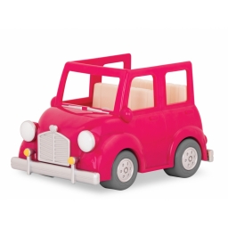Li`l Woodzeez Транспорт - Рожева машина з валізою