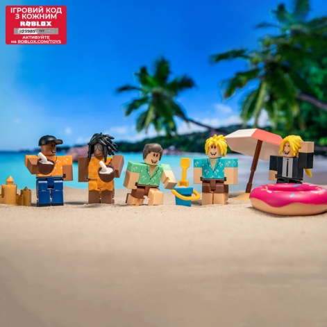 Roblox Ігровий набір Deluxe Playset Arsenal: Operation Beach Day W11, 6 фігурок та аксесуари - lebebe-boutique - 3