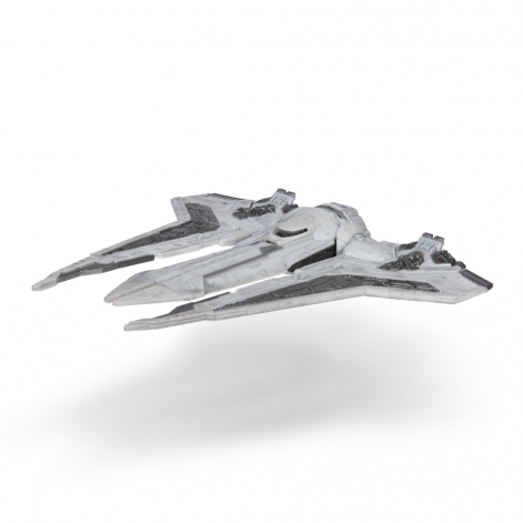 Star Wars Ігрова колекційна фігурка Medium Vehicle Транспорт та фігурка Kom'rk-Class Mandalorian Starfighter 12.5см - lebebe-boutique - 6