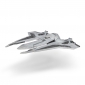 Star Wars Ігрова колекційна фігурка Medium Vehicle Транспорт та фігурка Kom'rk-Class Mandalorian Starfighter 12.5см - lebebe-boutique - 6