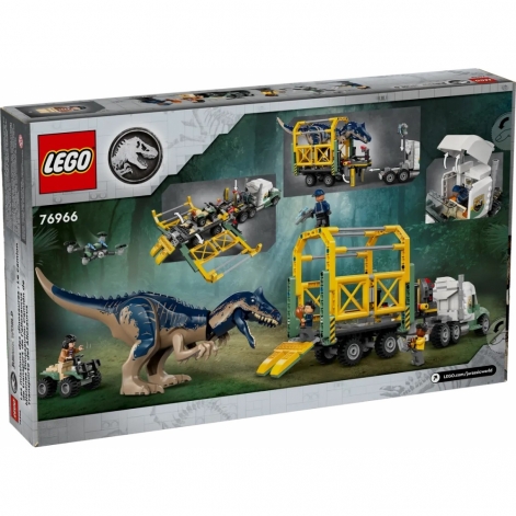 LEGO Конструктор Jurassic World Місії динозаврів: Вантажівка для перевезення алозавра - lebebe-boutique - 2