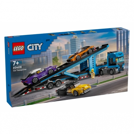 LEGO Конструктор City Вантажівка-транспортер зі спортивними авто