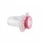Nuvita Пустушка Air55 Cool 0міс+, ортодонтична, з ковпачком, рожевий кварц - lebebe-boutique - 3