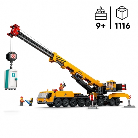 Конструктор LEGO City Жовтий пересувний будівельний кран - lebebe-boutique - 7