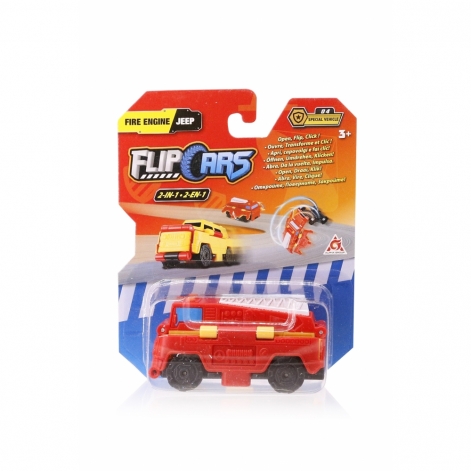 Flip Cars Машинка-трансформер 2 в 1 Пожежний автомобіль і Позашляховик - lebebe-boutique - 5