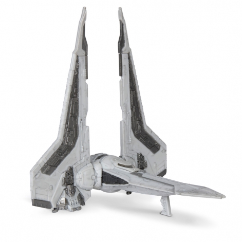 Star Wars Ігрова колекційна фігурка Medium Vehicle Транспорт та фігурка Kom'rk-Class Mandalorian Starfighter 12.5см - lebebe-boutique - 3