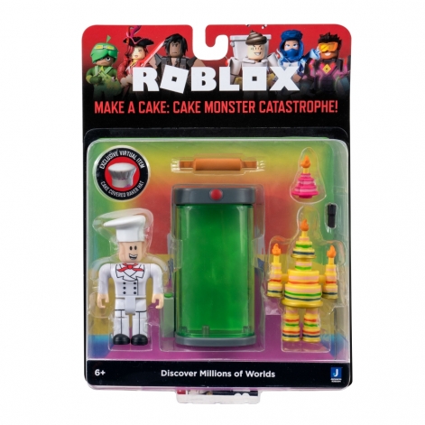 Roblox Ігрова колекційна фігурка Jazwares Roblox Game Packs Make a Cake: Cake Monster Catastrophe! W9 - lebebe-boutique - 4