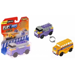 Flip Cars Машинка-трансформер 2 в 1 Туристичний і Шкільний автобус