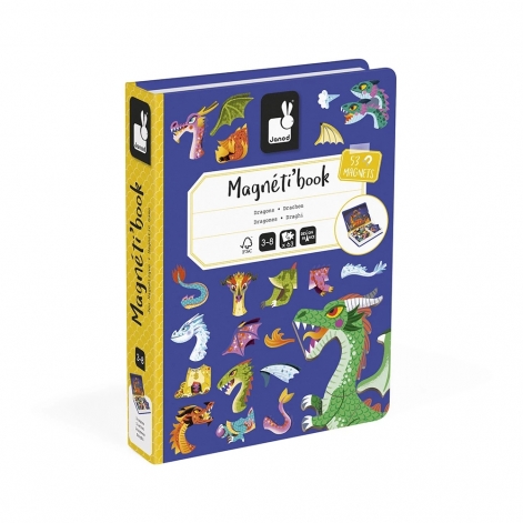 Janod Магнітна книга Дракони 53ел - lebebe-boutique - 2