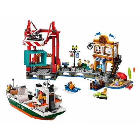 LEGO Конструктор City Морська гавань із вантажним судном - lebebe-boutique - 4