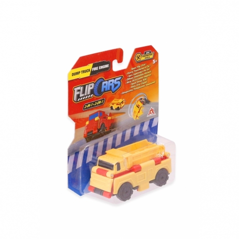 Flip Cars Машинка-трансформер 2 в 1 Самоскид і Пожежний автомобіль - lebebe-boutique - 6