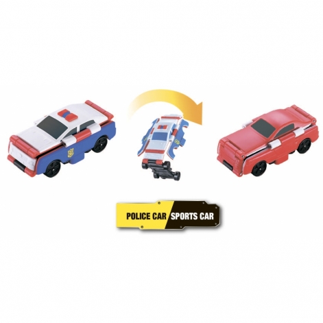 Flip Cars Машинка-трансформер 2 в 1 Поліцейський автомобіль і Спорткар - lebebe-boutique - 2
