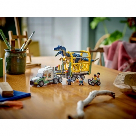 LEGO Конструктор Jurassic World Місії динозаврів: Вантажівка для перевезення алозавра - lebebe-boutique - 10