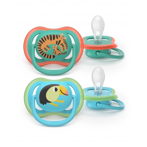 Пустушка Avent Ultra Air, 6-18 міс., 2шт, дизайн для хлопчиків. - lebebe-boutique - 2