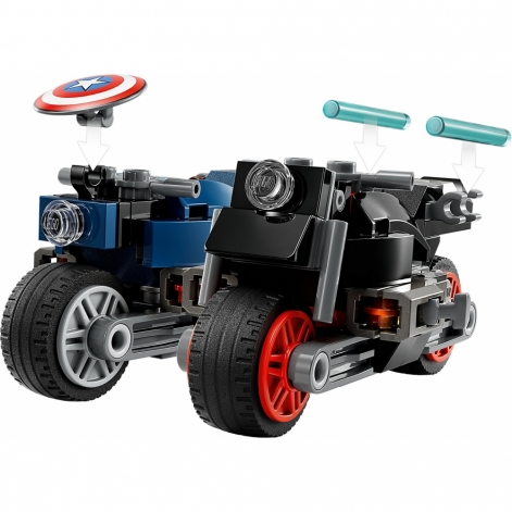 LEGO Конструктор Marvel Мотоцикли Чорної Вдови й Капітана Америка - lebebe-boutique - 3