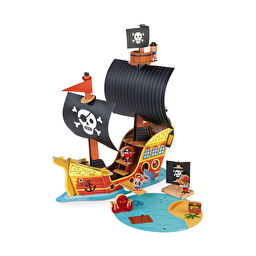 Ігровий набір Janod Корабель піратів 3D