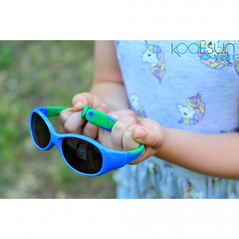 Koolsun Дитячі сонцезахисні окуляри Flex, 3-6р, синьо-зелений - lebebe-boutique - 4