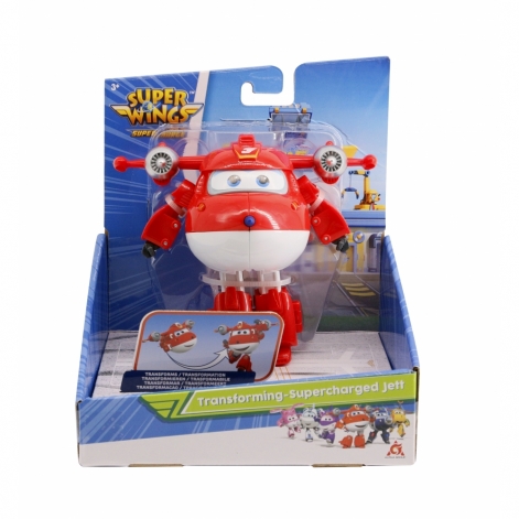 Ігрова фігурка-трансформер Super Wings Transforming-Supercharge, Джетт - lebebe-boutique - 5