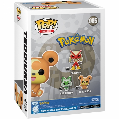 Funko Фігурка Funko POP Games: Pokemon - Teddiursa - lebebe-boutique - 3