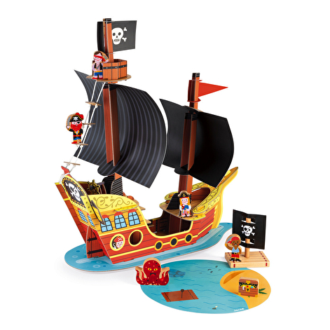 Ігровий набір  Корабель піратів 3D - lebebe-boutique - 6