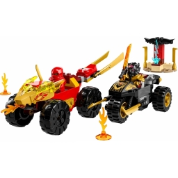 LEGO Конструктор Ninjago Кай та Рас: Битва на машині та мотоциклі