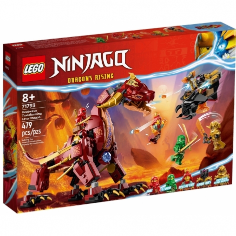 LEGO Конструктор Ninjago Вулканічний Дракон, що трансформує Хітвейва - lebebe-boutique - 10