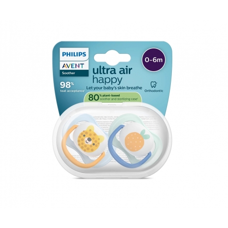 Пустушка Avent Ultra Air, 0-6 міс., 2шт, дизайн для хлопчиків. - lebebe-boutique - 11