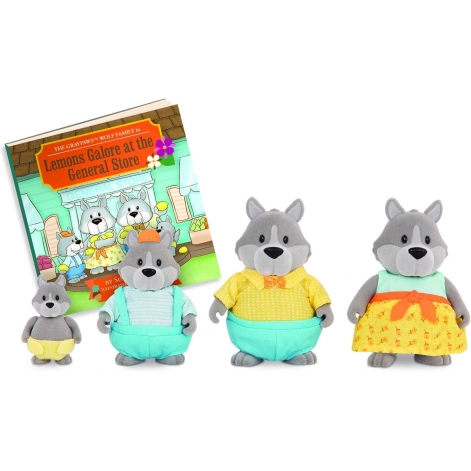 Li`l Woodzeez Набір фігурок Сім'я Вовків 4од - lebebe-boutique - 2