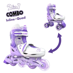 NEON Ролики Combo Skates Фіолетовий (Розмір 30-33)