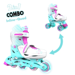 Роликові ковзани Neon Combo Skates, бірюзовий 30-33