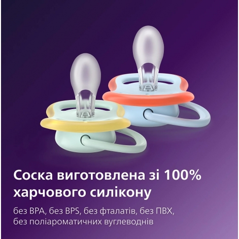 Пустушка Avent Ultra Air, 0-6 міс., 2 шт, дизайн для хлопчиків. - lebebe-boutique - 9
