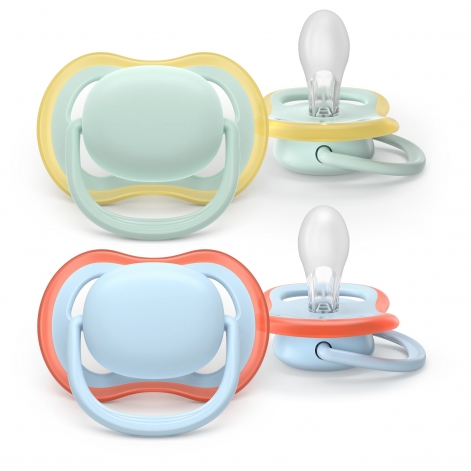 Пустушка Avent Ultra Air, 0-6 міс., 2 шт, дизайн для хлопчиків. - lebebe-boutique - 2