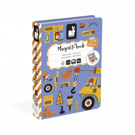 Janod Магнітна книга Будівництво 70ел - lebebe-boutique - 2