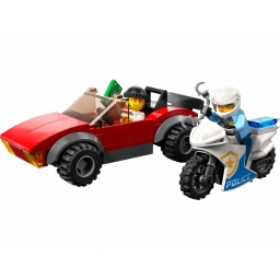 LEGO Конструктор City Переслідування автомобіля на поліцейському мотоциклі