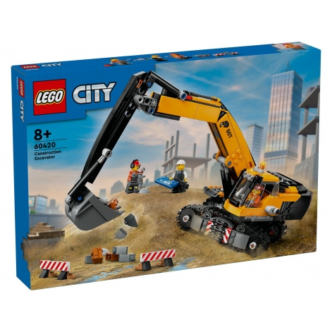 LEGO Конструктор City Жовтий будівельний екскаватор