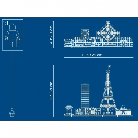 LEGO Конструктор Architecture Париж - lebebe-boutique - 6