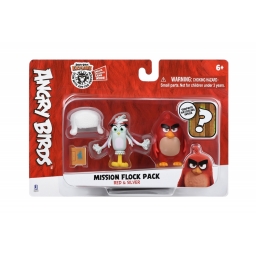 Angry Birds Ігрова фігурка ANB Mission Flock Ред і Сільвер