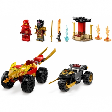LEGO Конструктор Ninjago Кай та Рас: Битва на машині та мотоциклі - lebebe-boutique - 4