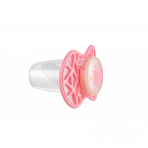 Пустушка ортодонтична Nuvita, світиться в темряві, рожева - lebebe-boutique - 3