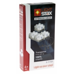 LIGHT STAX Кабель Expansion в комплекті з 4-ма LED элементами 2х2 Transparent LS-S11101