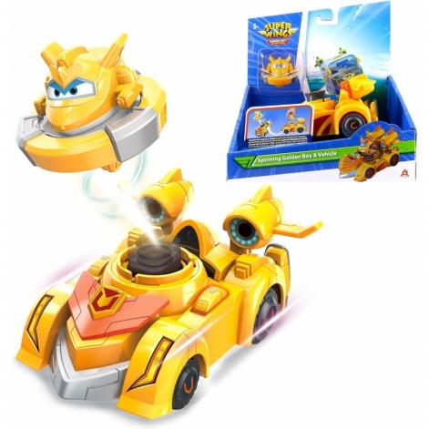 Super Wings Ігровий набір Spinning Vehicle Золотий Хлопчик (Golden Boy)