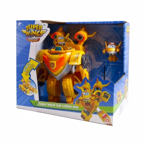 Super Wings Ігровий набір Super Robot Suit Золотий Хлопчик (Golden Boy) - lebebe-boutique - 4